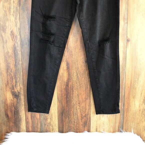 KanCan Womens Distressed Black Jeans W13 30 Estilo 5217 - Picture 3 of 7